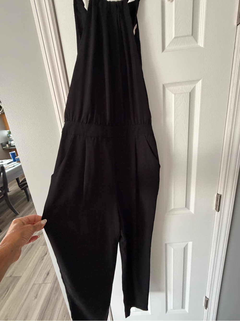 Black Women's Jumpsuit - Sleek Sleeveless Style